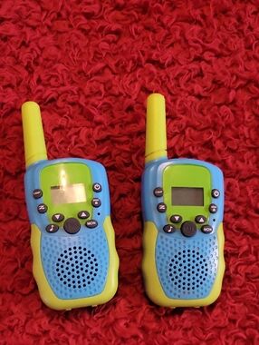 Kids Walkie Talkie Set - Blue and Green Twin Radios